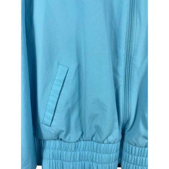 VTG Y2K 90s Nike Baby Blue Lightweight Full Zip Track Activewear Jacket XL - Picture 3 of 13